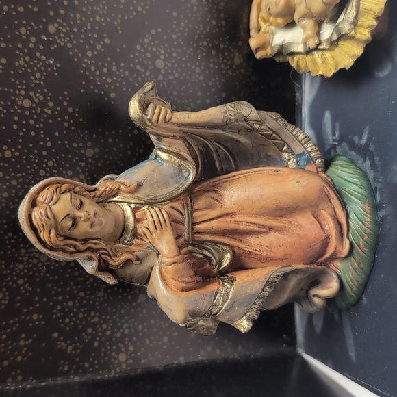 Nativity Set Euromarchi Made in Italy Hand-painted Resin NEW - Picture 3 of 10